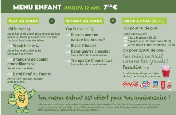 La Pataterie Saint Maximin - Menu Image 1